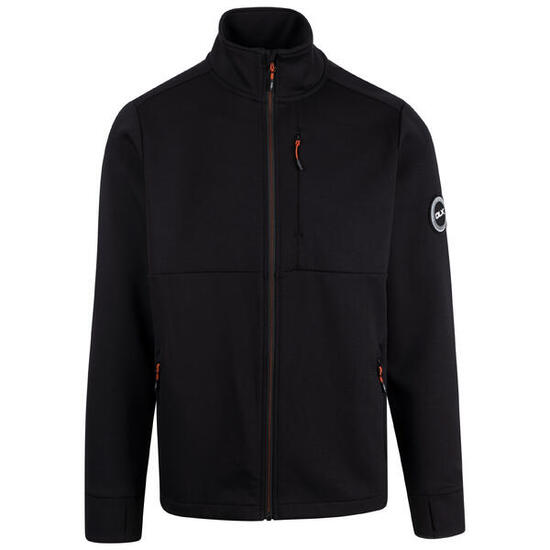 Dlx Travis sweat zippé homme noir à capuche réglable