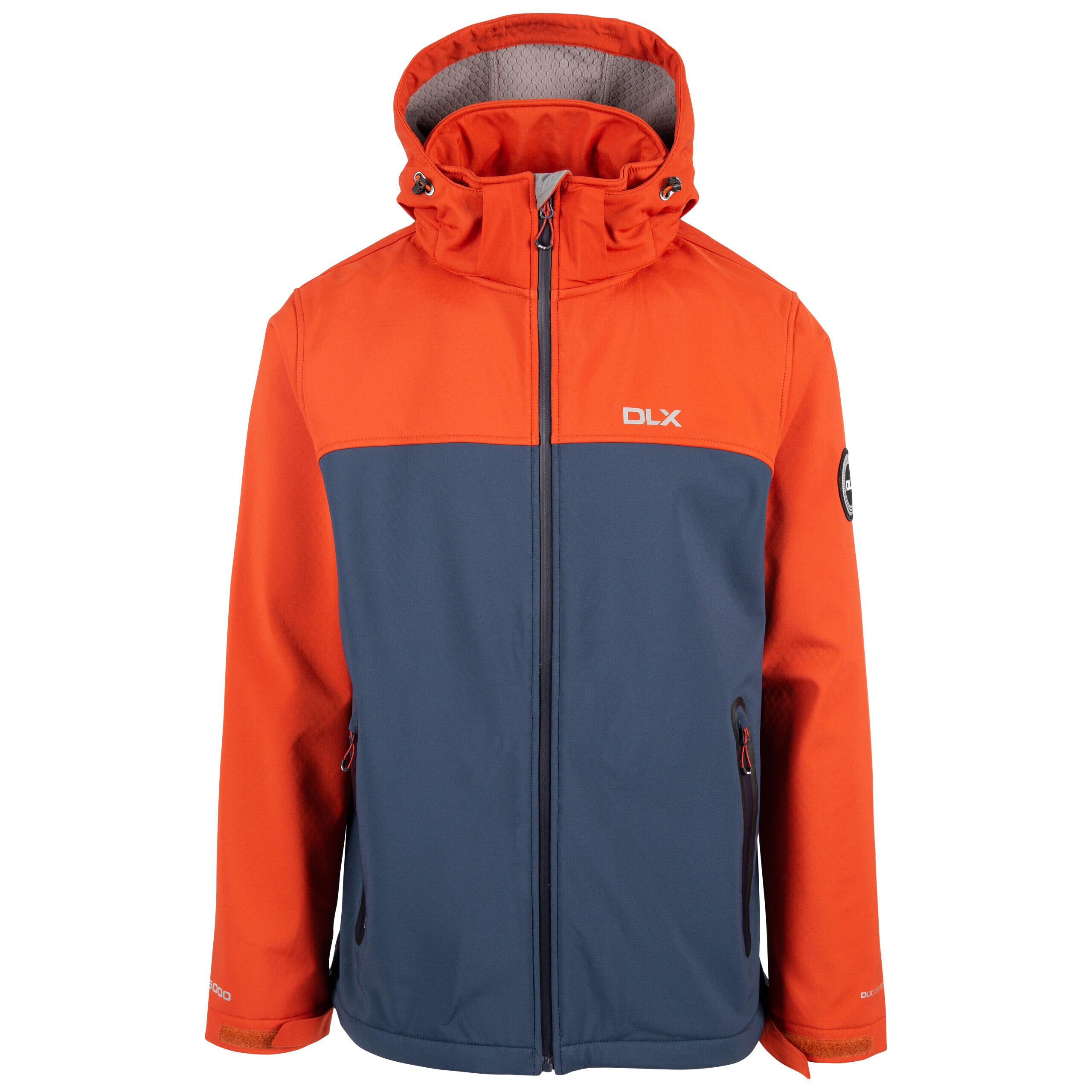 DLX DLX Mens Softshell Jacket Zip Off Hood Made with Recycled Materials Moyler