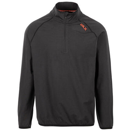 Dlx Hulton Herren Half-Zip Langarmshirt - Schwarz