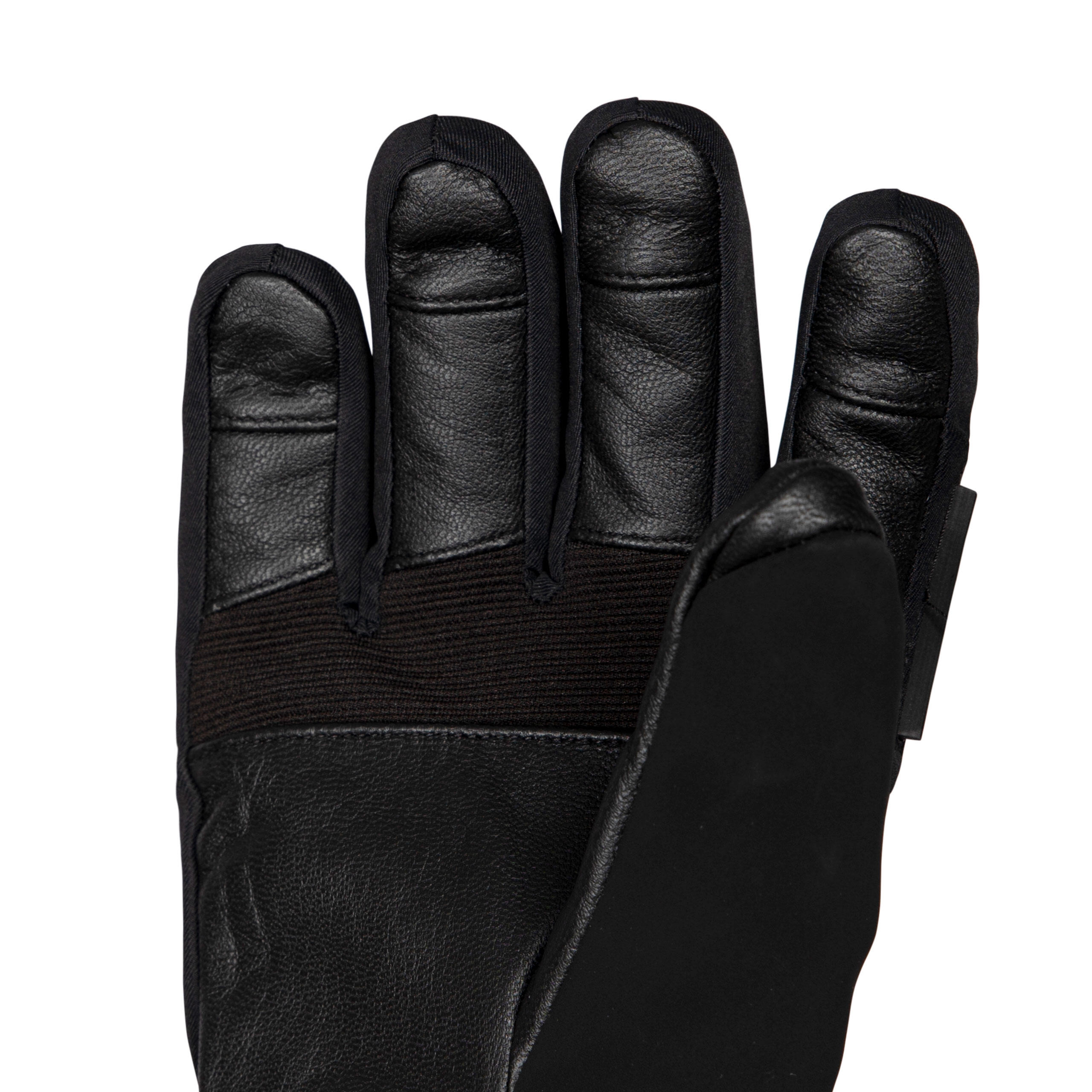Womens Ski Gloves Contrasting Adjustable Leather Sengla 5/5