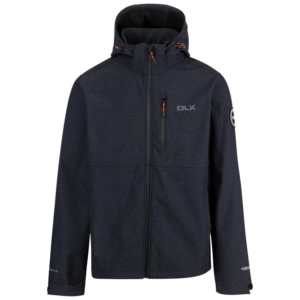 Mens Softshell Jacket Zip Off Hood and Zip Pockets Justin