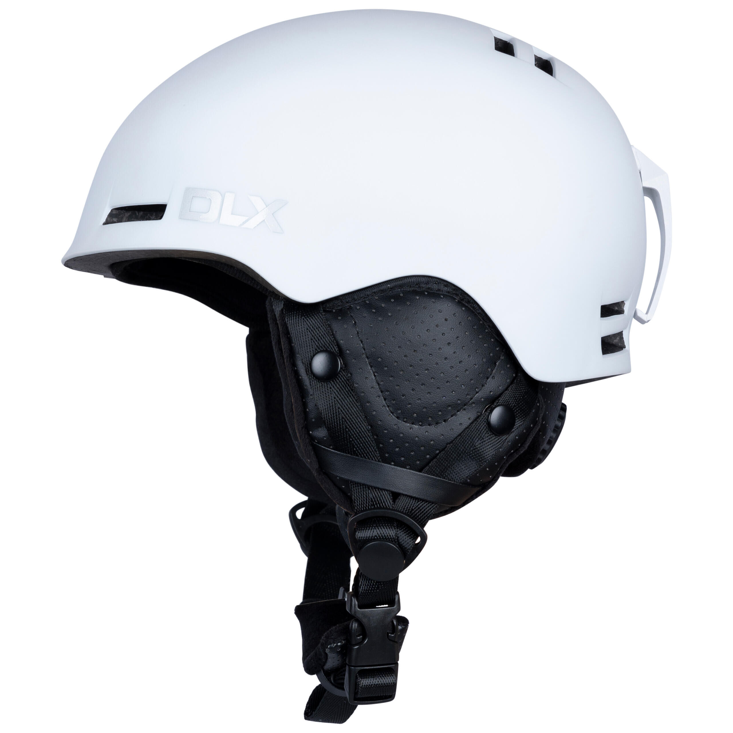 DLX Adult Ski Helment with Goggle Retainer & Quick Release Buckle Russo