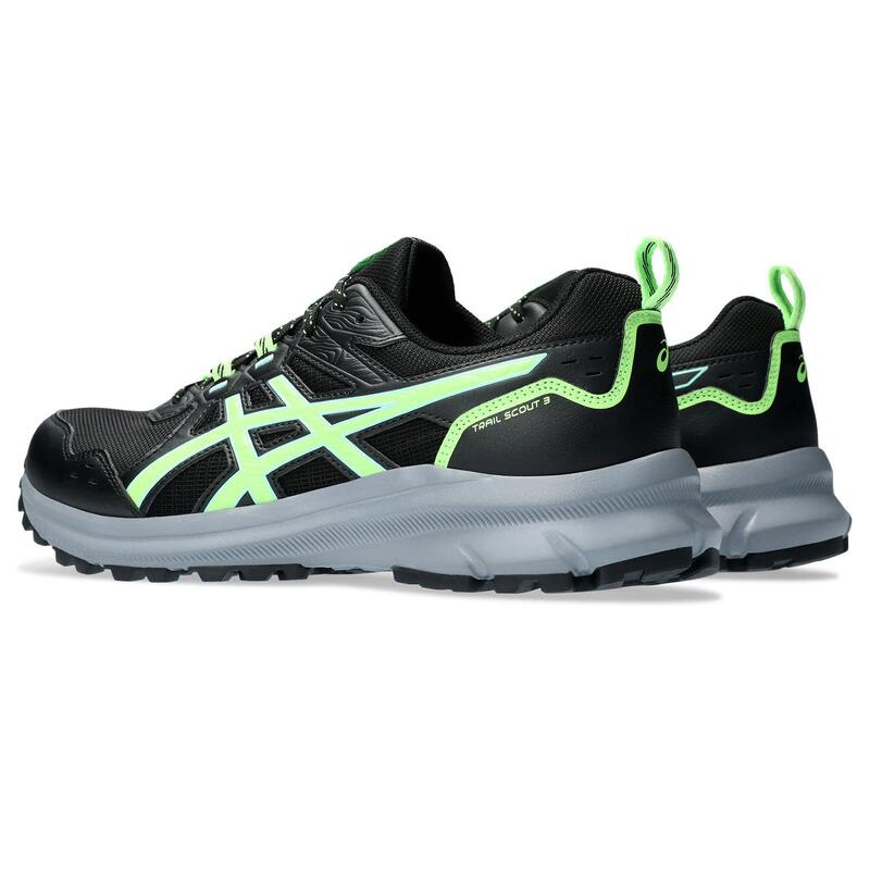 Zapatillas Trailrunning Hombre - ASICS Trail Scout 3 - Black/Illuminate Green