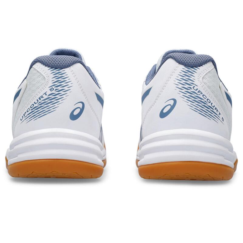 Zapatillas Indoor Hombre- ASICS Upcourt 5 - White/Denim Blue