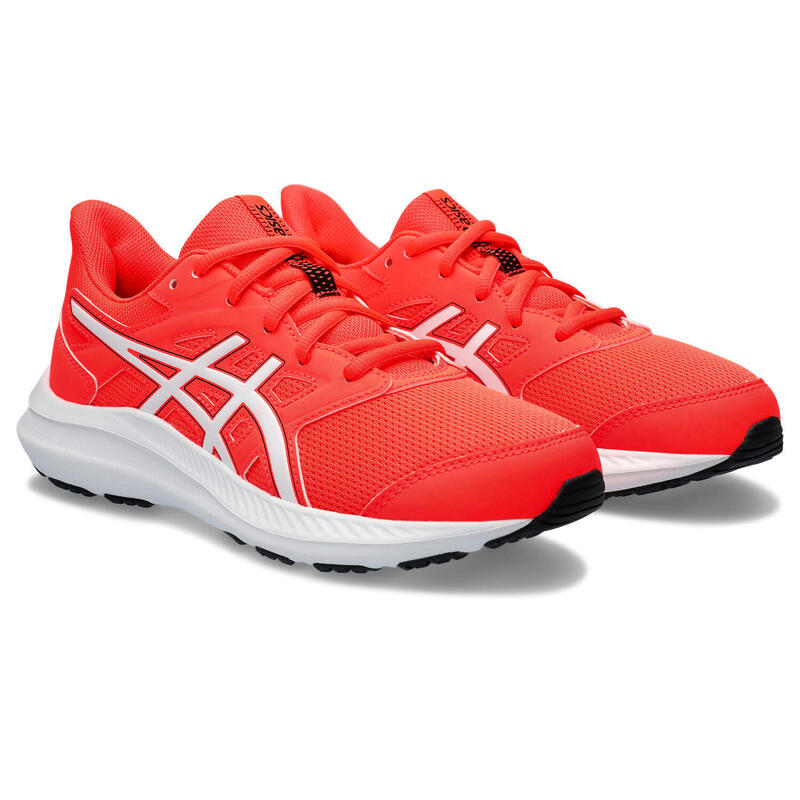 Chaussures De Running Enfants, Unisexe - ASICS Jolt 4 GS - Sunrise Red/White