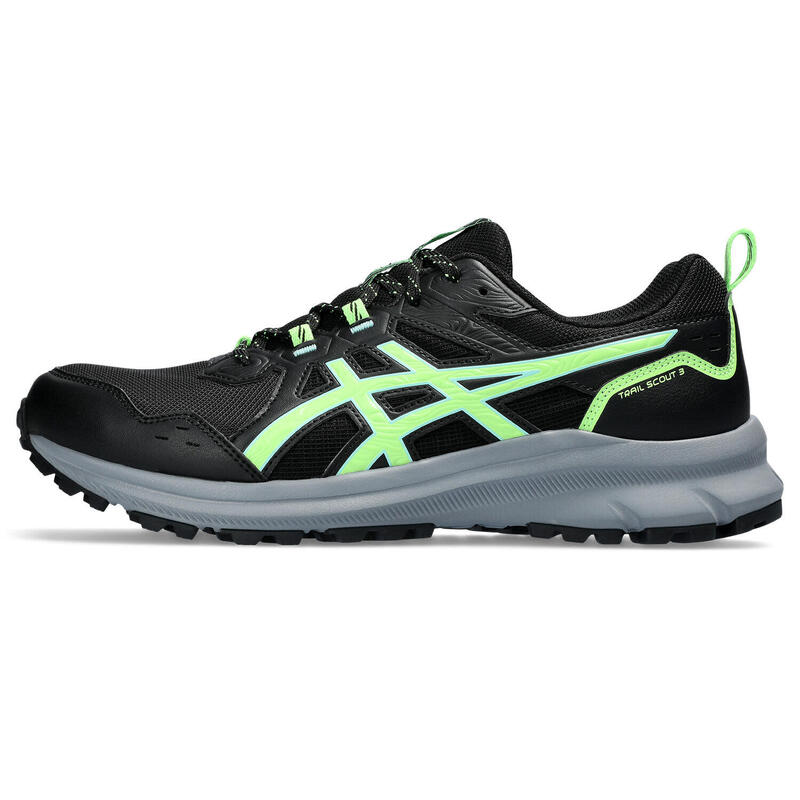 Zapatillas Trailrunning Hombre - ASICS Trail Scout 3 - Black/Illuminate Green