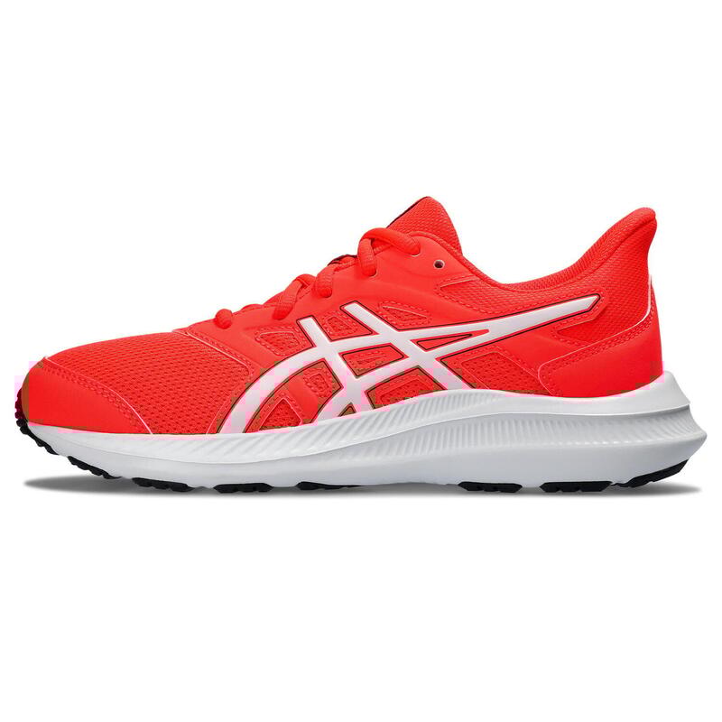 Chaussures De Running Enfants, Unisexe - ASICS Jolt 4 GS - Sunrise Red/White