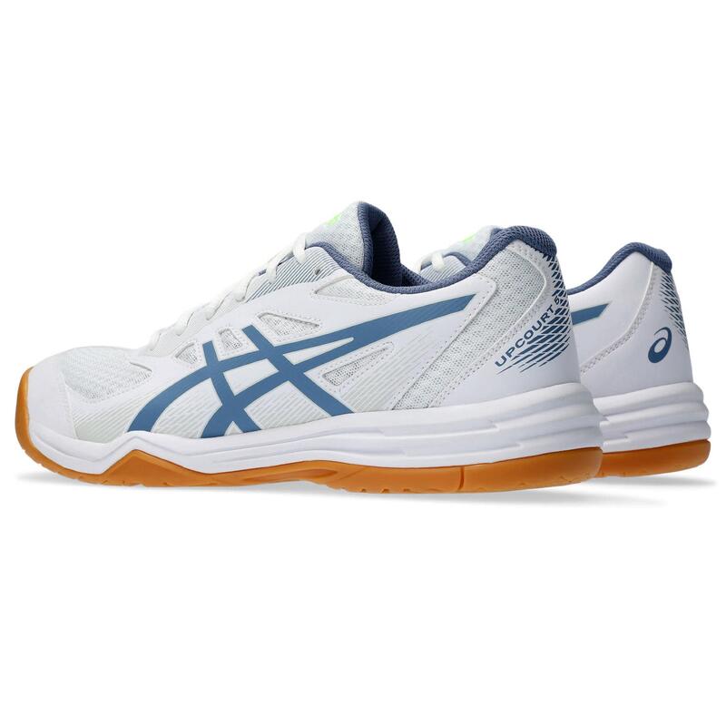 Zapatillas Indoor Hombre- ASICS Upcourt 5 - White/Denim Blue