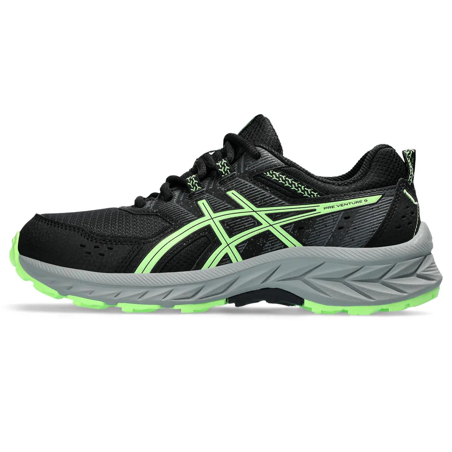 Zapatillas Running Niños, Unisex - ASICS Pre Venture 9 GS - Black/Ilu Green 3/7