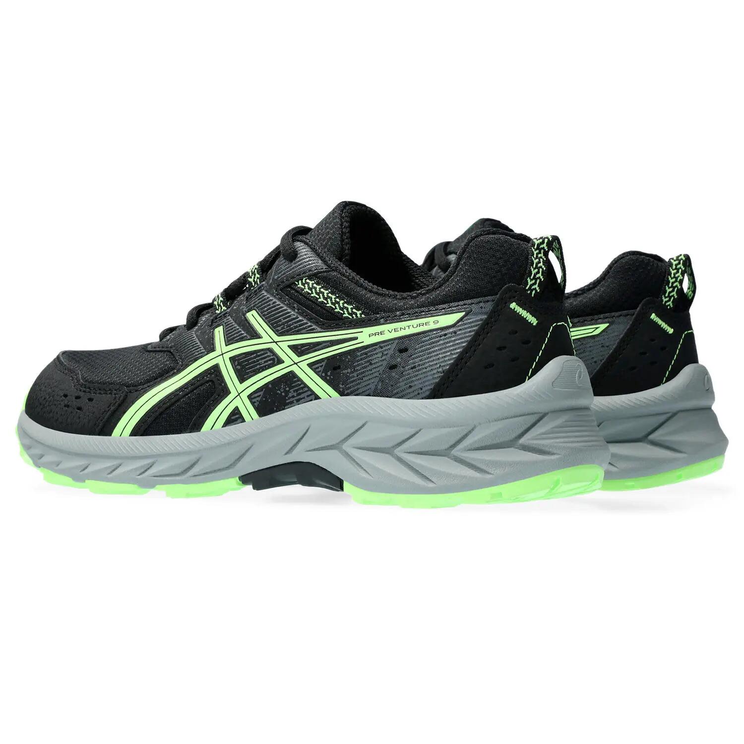Zapatillas Running Niños, Unisex - ASICS Pre Venture 9 GS - Black/Ilu Green 2/7
