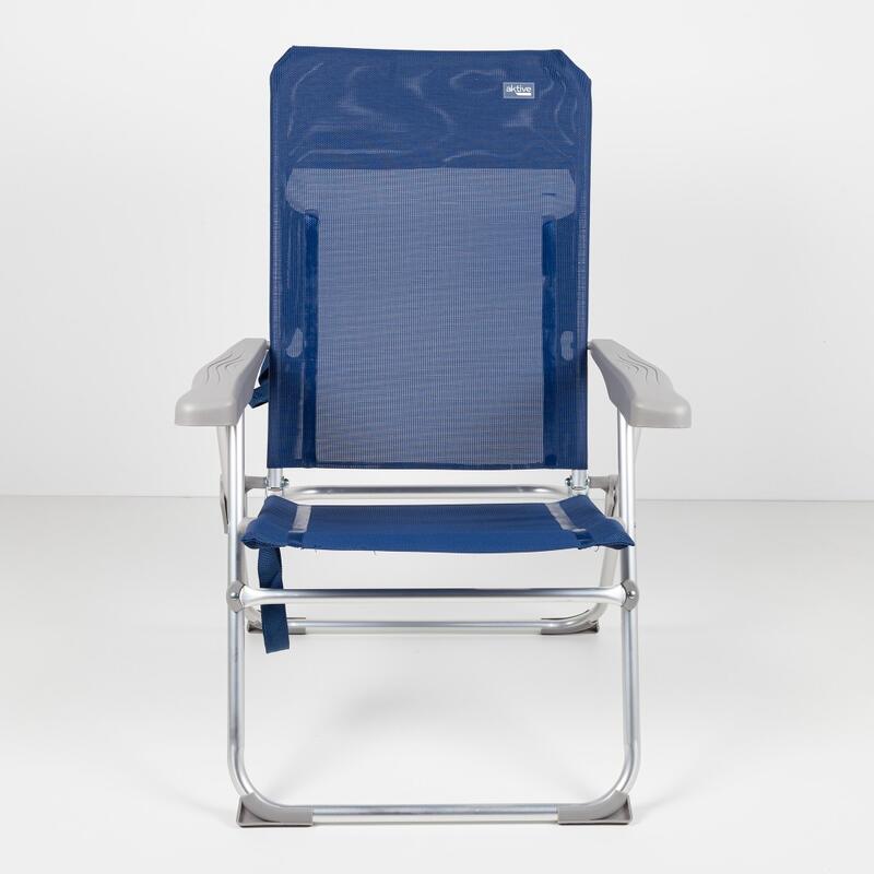 Cadeira de praia multiposições blue dobrável Slim Aktive