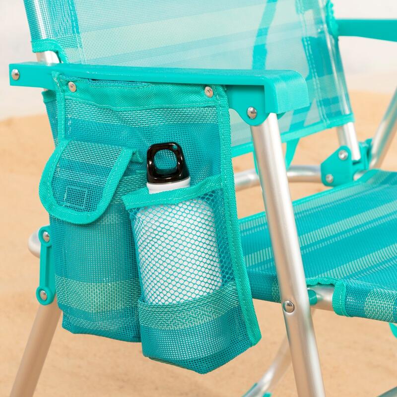 Cadeira dobrável fixa de alumínio Aktive Beach - Mediterrâneo