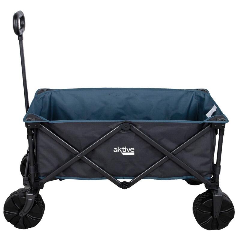 Carro plegable playa c/ruedas especial arena con carga 50 kg Aktive