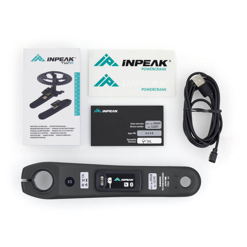 Medidor de potência INPEAK POWERCRANK Shimano GRX FC-RX810/RX820