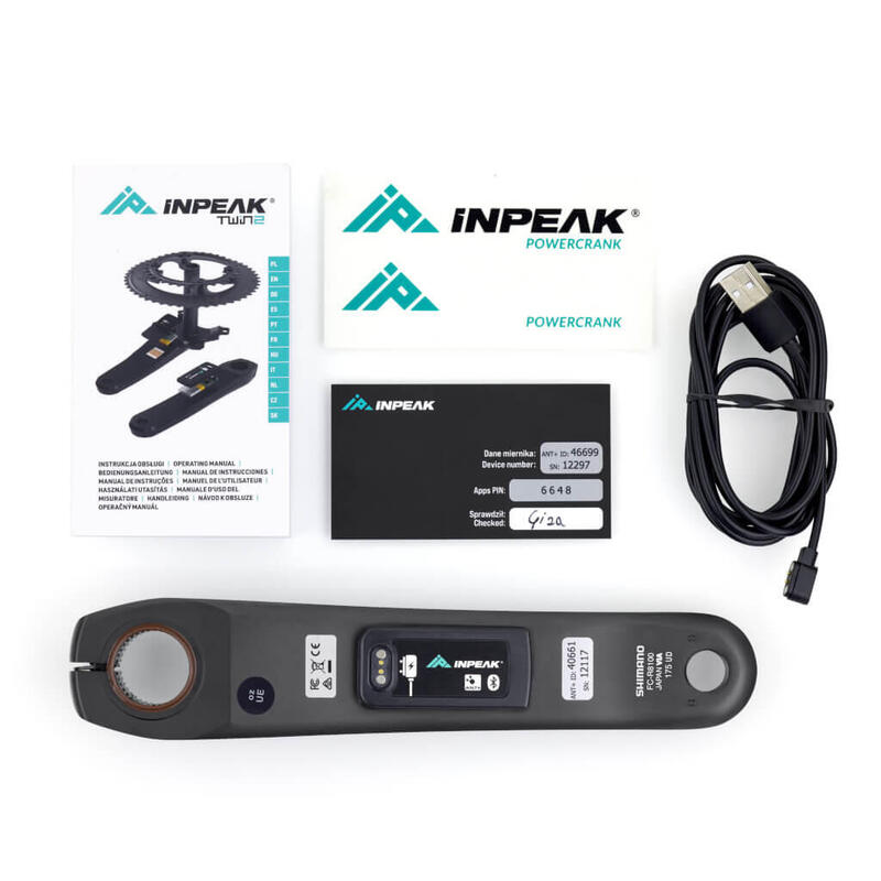 Potenciómetro INPEAK POWERCRANK-E Shimano ULTEGRA FC-R8100