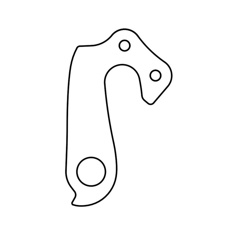 Derailleur Hanger GH-219 Haibike, Bergamont 57 mm d'argent