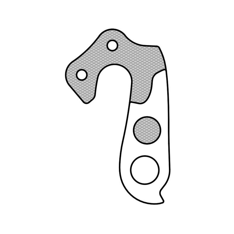 Derailleur Hanger GH-219 Haibike, Bergamont 57 mm d'argent