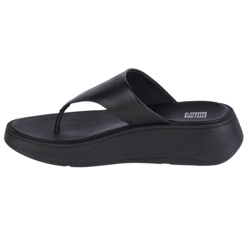 Sandalias Mujer Fitflop F Mode Leather Flatform T Negro