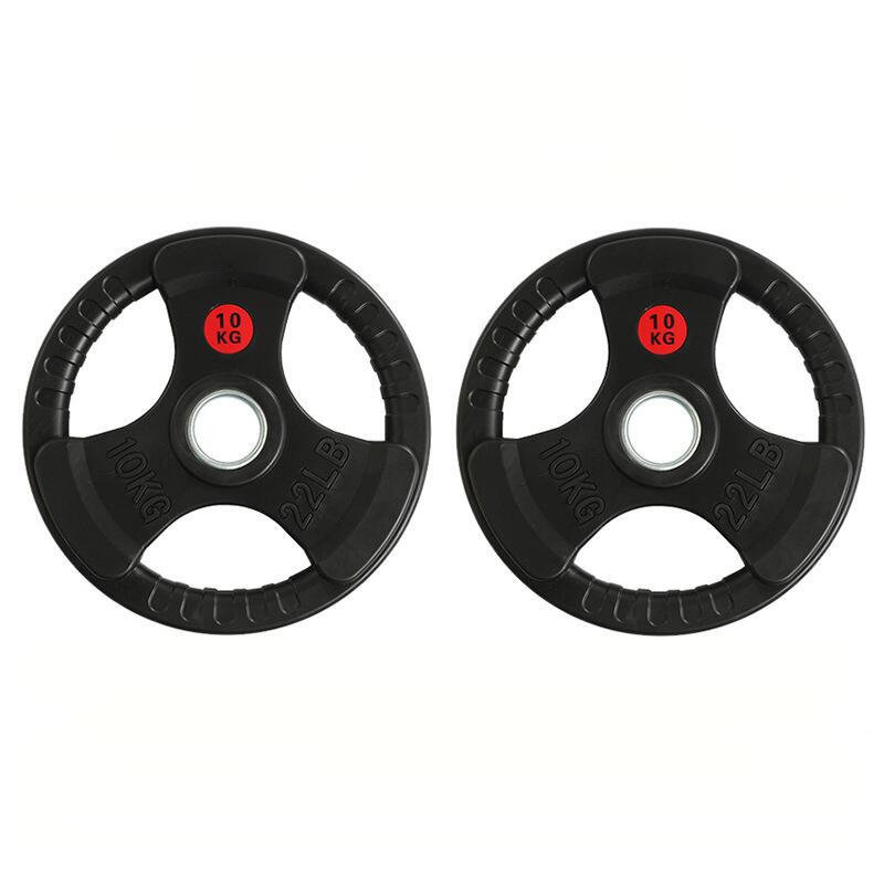 Set 105kg Discos Triple Agarre 50mm Profesionales