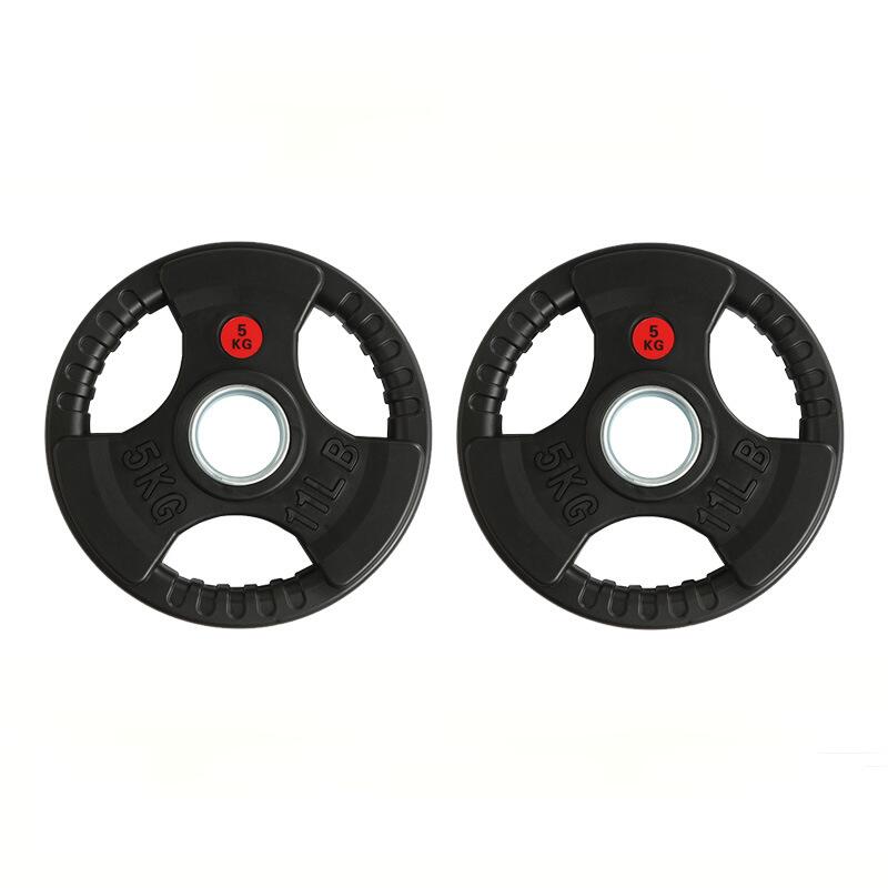 Set 105kg Discos Triple Agarre 50mm Profesionales