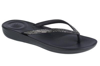 Chanclas Mujer Fitflop Iqushion Sparkle Negro