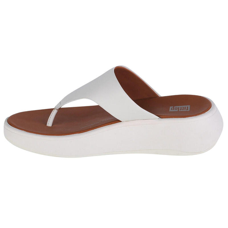 FITFLOP FitFlop F-Mode Leather Flatform Toe-Post Sandals  CREAM 40