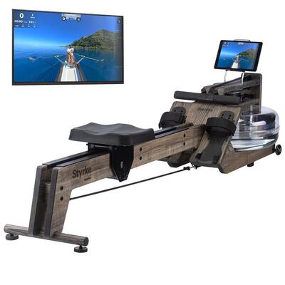 Water roeimachine styrke - essenhout - bluetooth - waterroeiapparaat