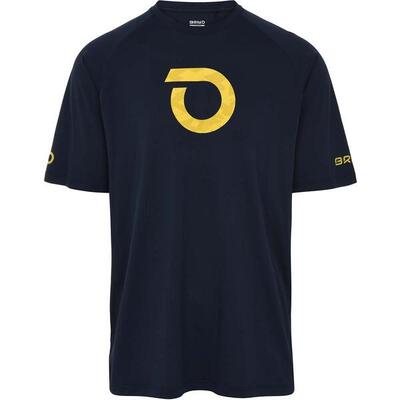 briko t-shirt verde da uomo in materiale sintetico da ciclismo e bici