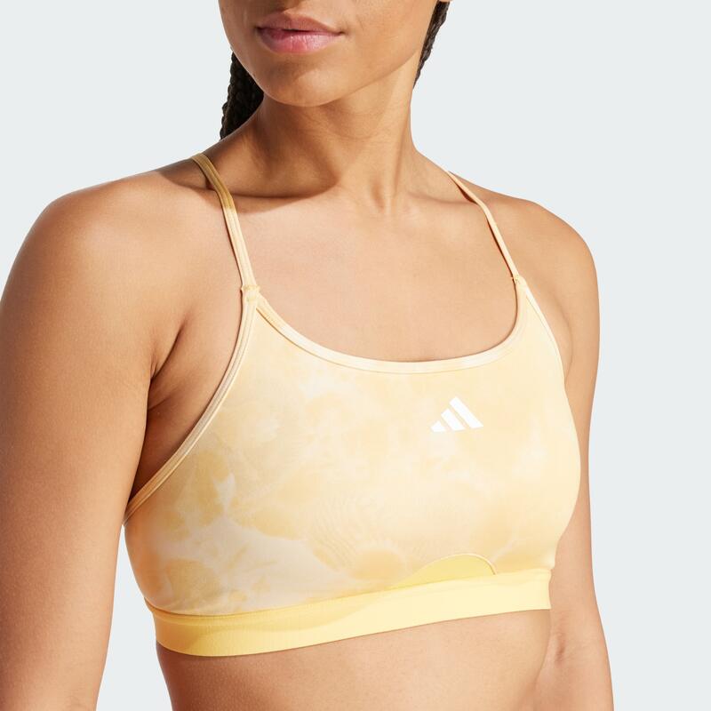 Podprsenka Aeroreact Training Essentials Light Support Tie-Dye Flower-Print