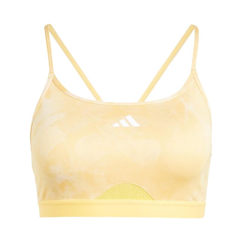 Brassière de training imprimé floral tie-dye Aeroreact Essentials Maintien léger