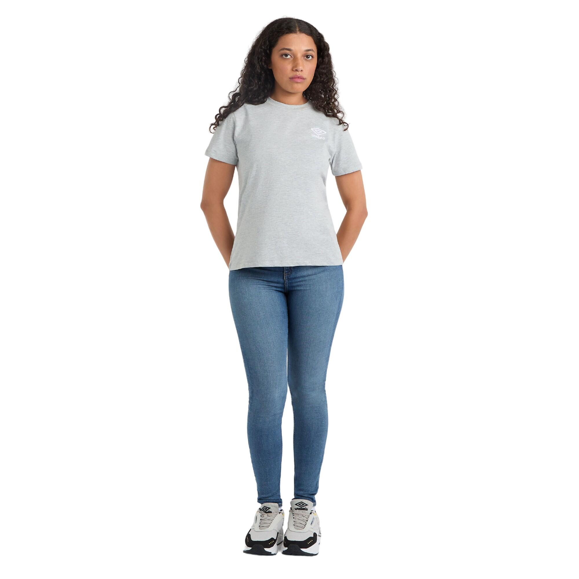 Tshirt CORE Femme (Gris Chiné / Blanc) 3/3