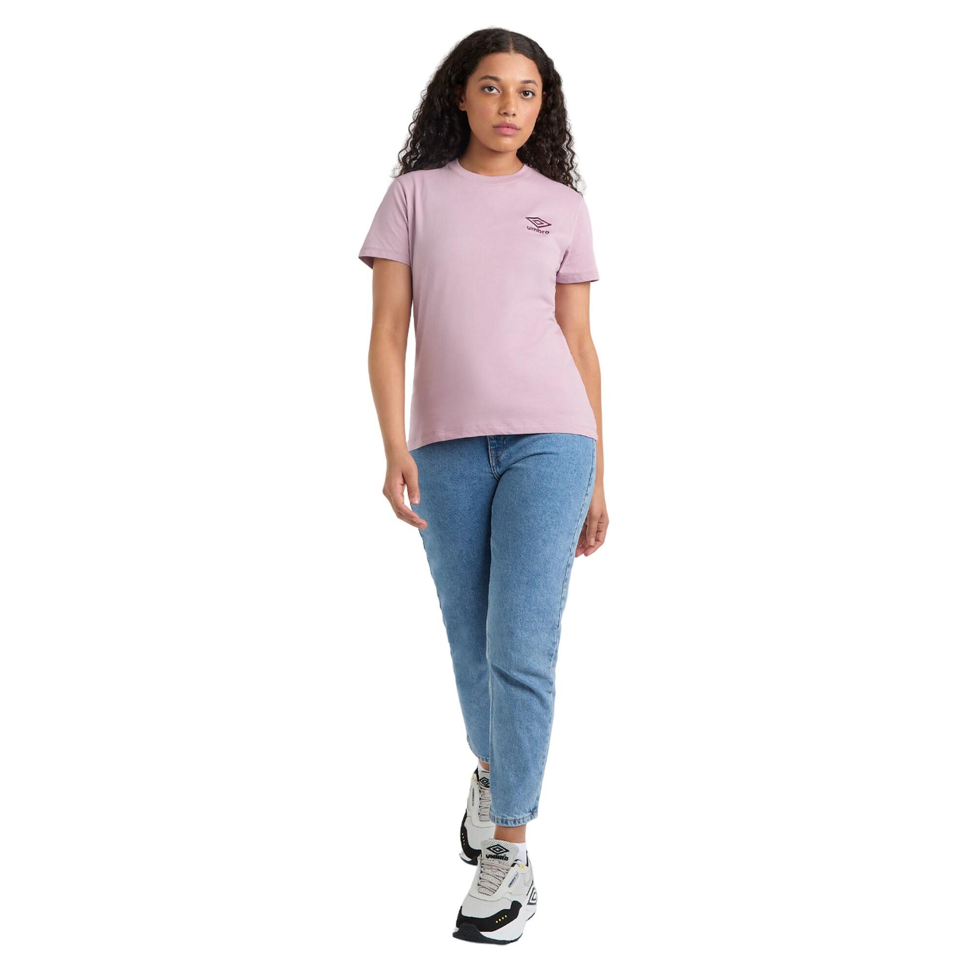 Womens/Ladies Core Classic TShirt (Mauve Shadow/Potent Purple) 3/3