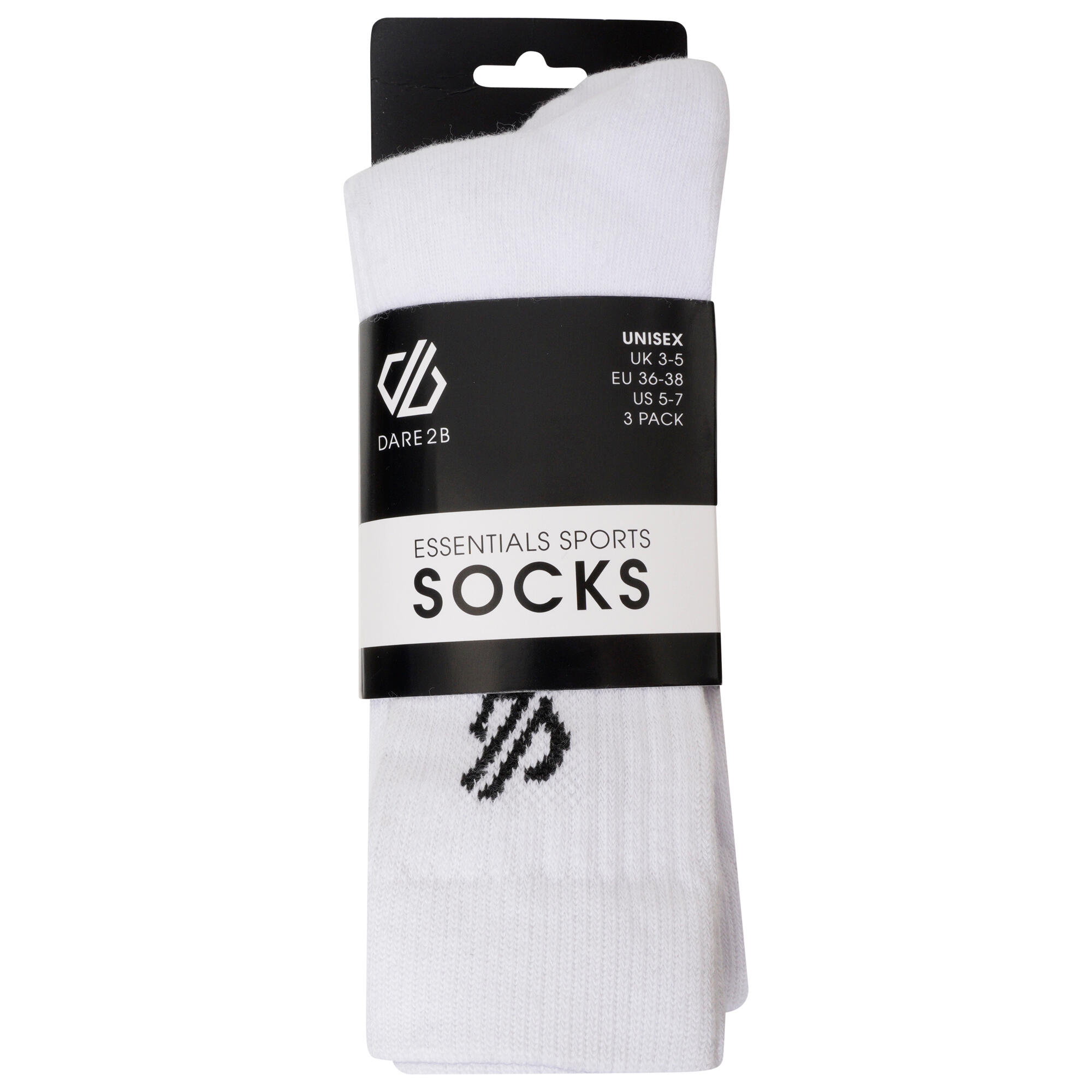 DARE 2B Dare 2b - Adult's Essentials Sports Socks 3 Pack