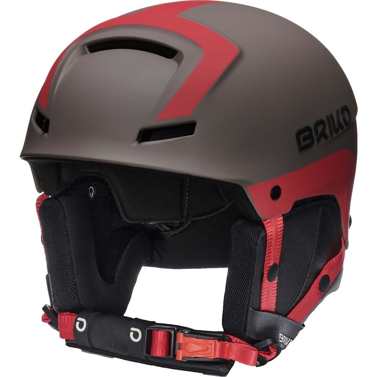 BRIKO briko casco marrone da uomo e donna in materiale sintetico per sport invernali
