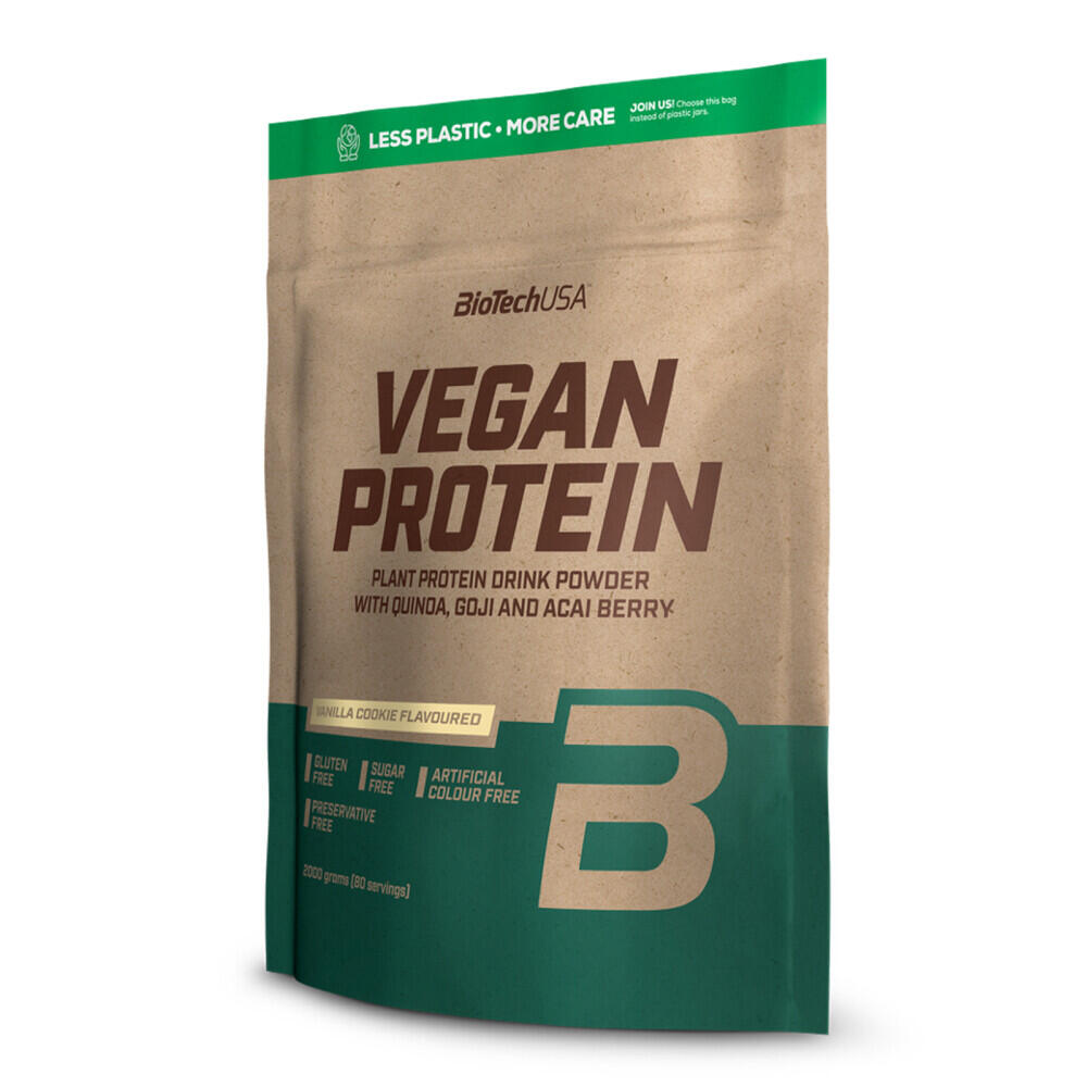 Biotechusa - Protéine Vegan - Vegan Protein - Biscuit À La Vanille - Protéines Végétales - Decathlon