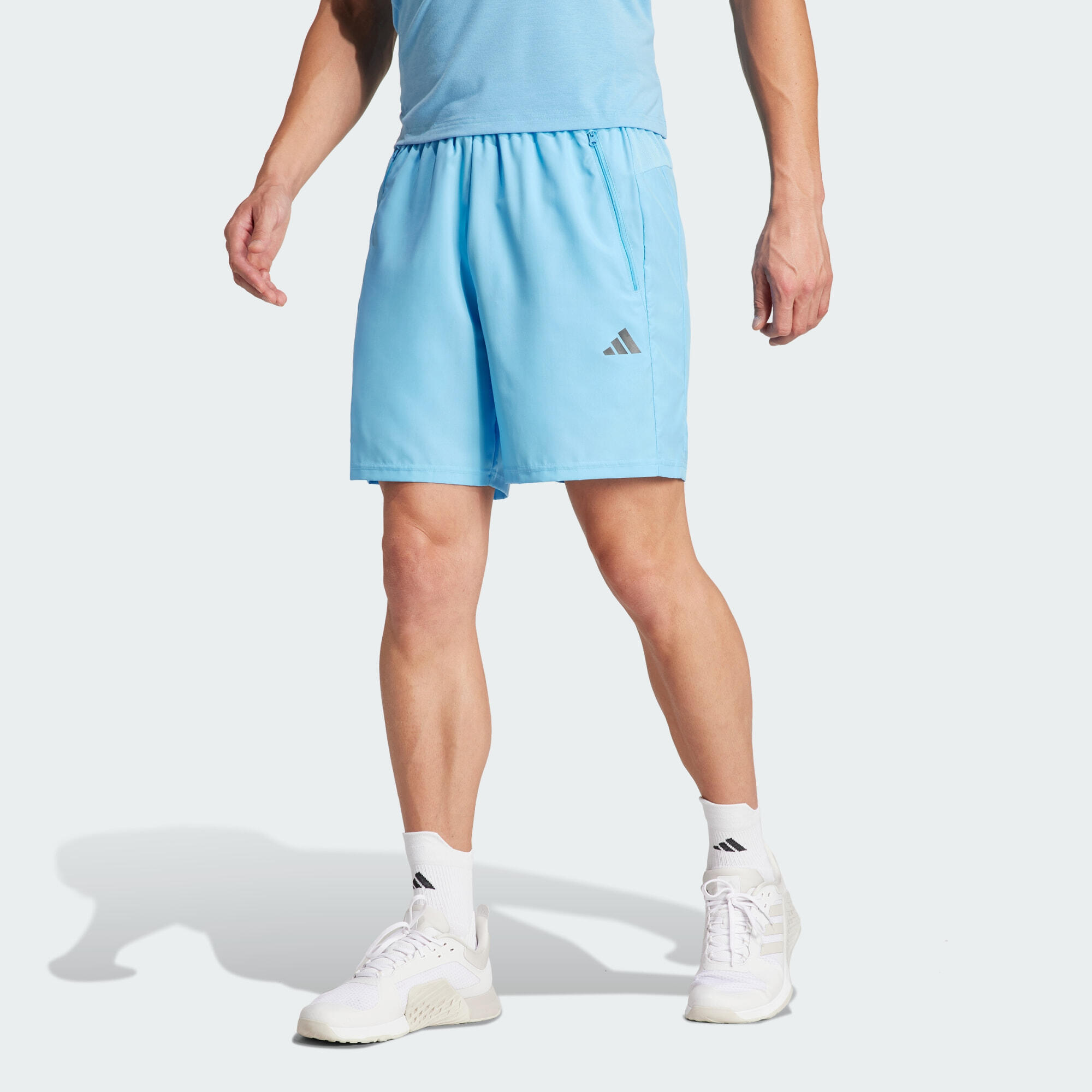 Adidas - Short D'Entraînement En Train Essentials - Short - Bleu|noir - Decathlon