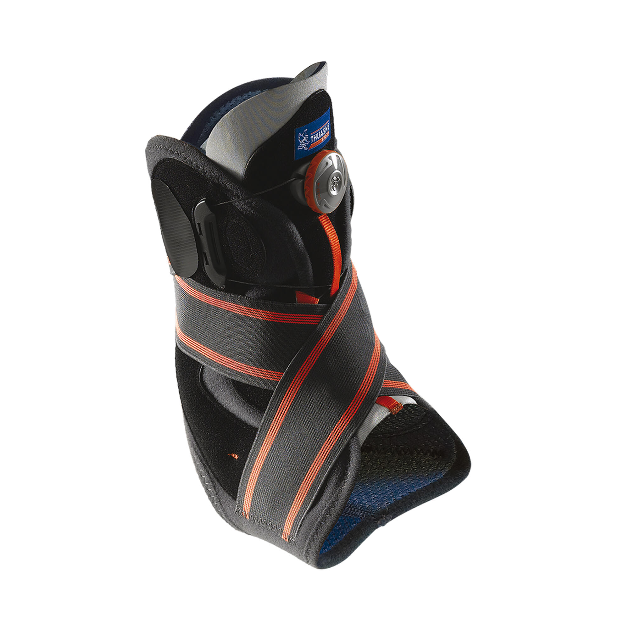 Thuasne - Chevillère Stabilisatrice Boa® - Chevillère - Gris|orange - S - Decathlon