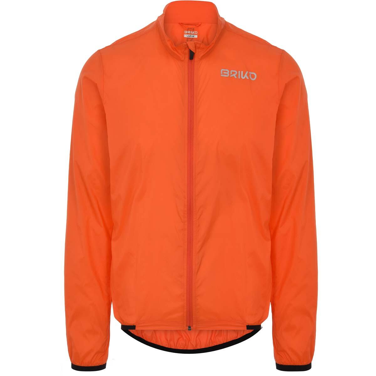 BRIKO briko giubbotto arancio da uomo e donna in materiale sintetico da ciclismo e