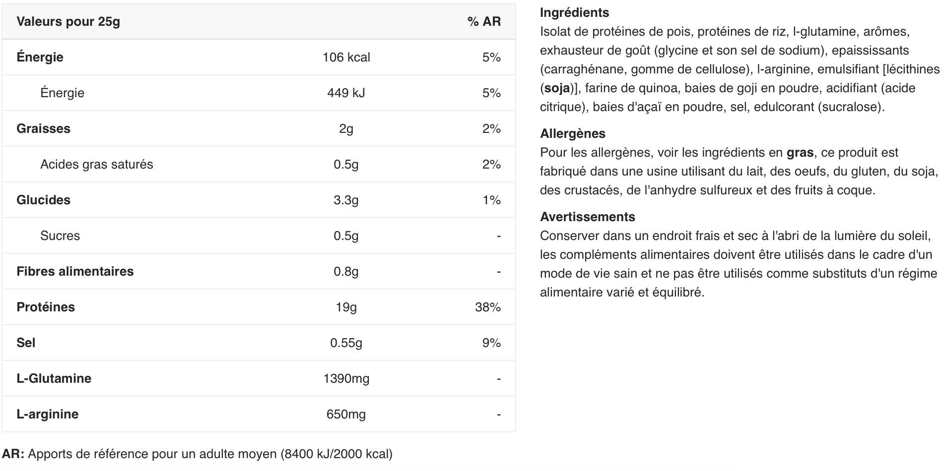 Protéine vegan - Vegan Protein - Fruits de la Forêt 2/6