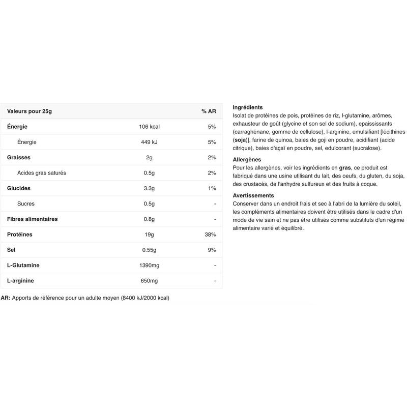 Protéine vegan - Vegan Protein - Fruits de la Forêt