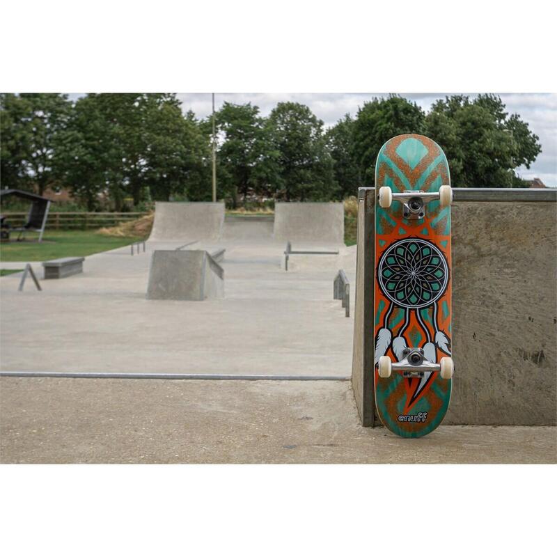 Skate Enuff Dreamcatcher 7.25"x29.5" Orange/Turquoise