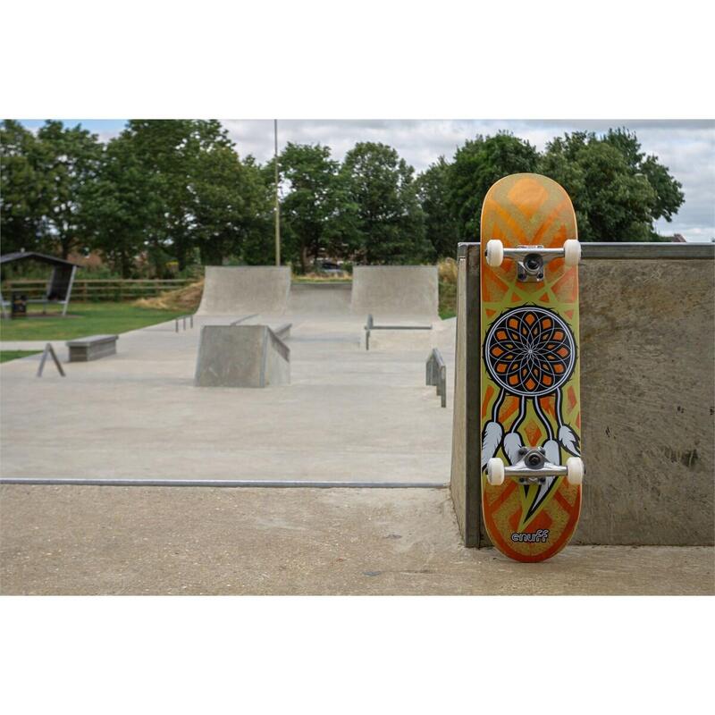 Enuff Dreamcatcher 7,75 "x31,5" Skateboard arancione / giallo