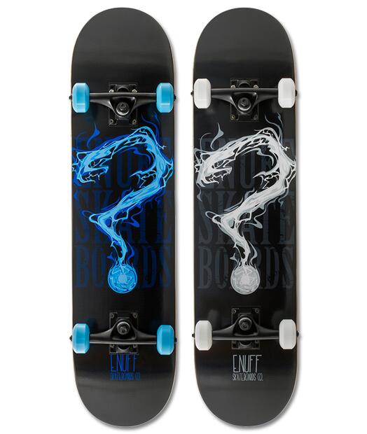 Enuff Pyro II 7.75"x31.5" Schwarz/Blau Skateboard 3/3