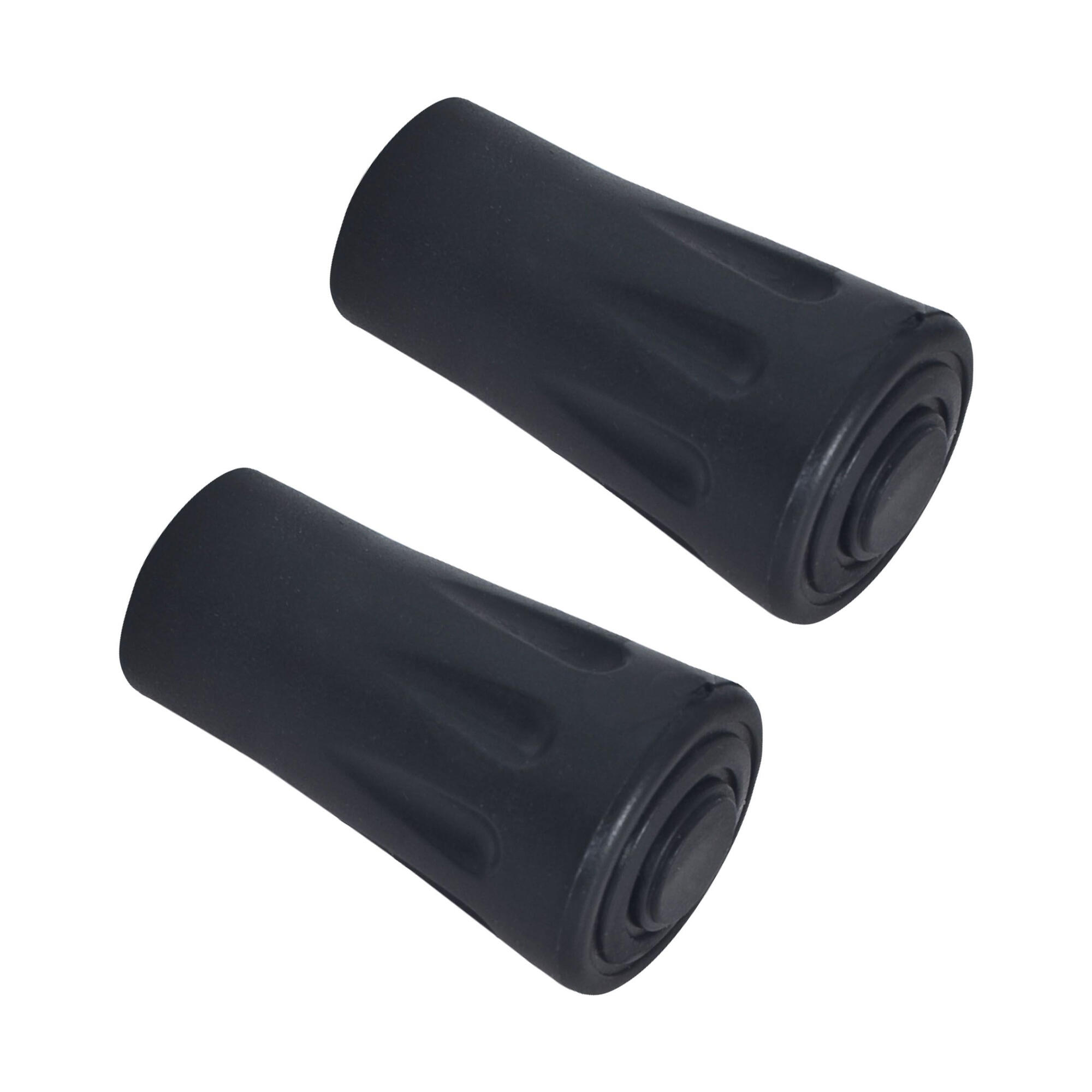Spoke WanderstockSpitzen (2er Packung) Damen und Herren Schwarz 3/4