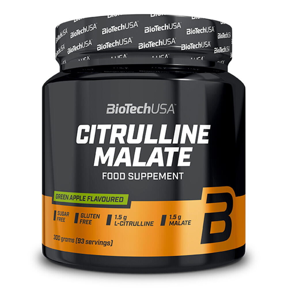 BIOTECHUSA Citrulline - Citrulline Malaat (300g) - Groene Appel
