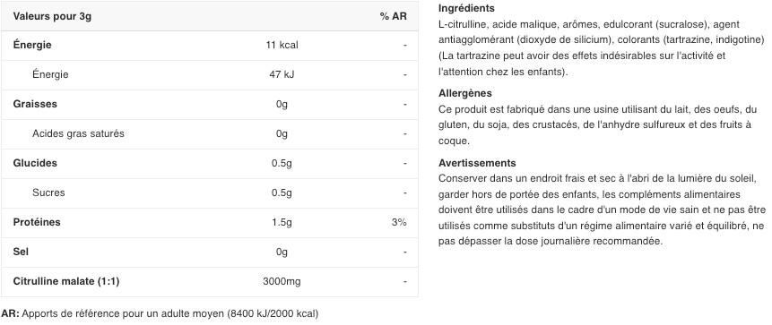 Citrulline Malate - Pomme Verte 2/6
