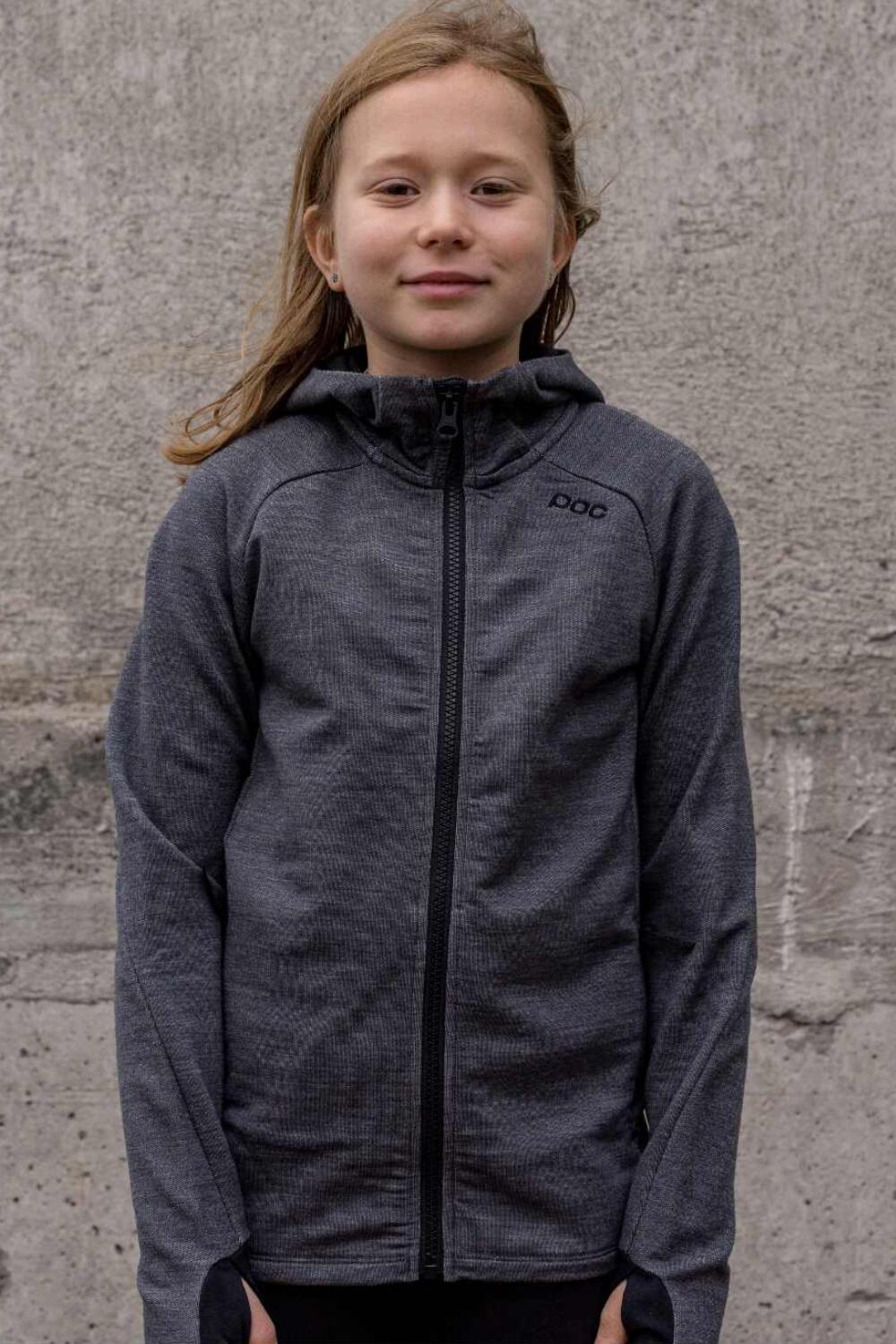 POC Merino Zip Hood sweat-shirt de sport cycliste pour enfants 3/5