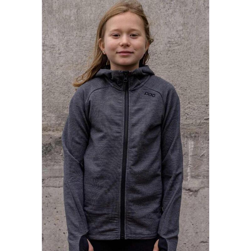 POC Merino Zip Hood copii ciclism sport hanorac