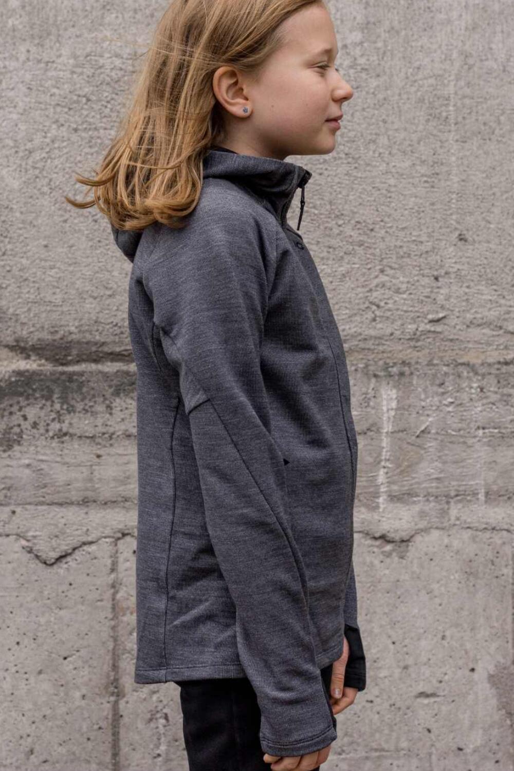 POC Merino Zip Hood sweat-shirt de sport cycliste pour enfants 4/5