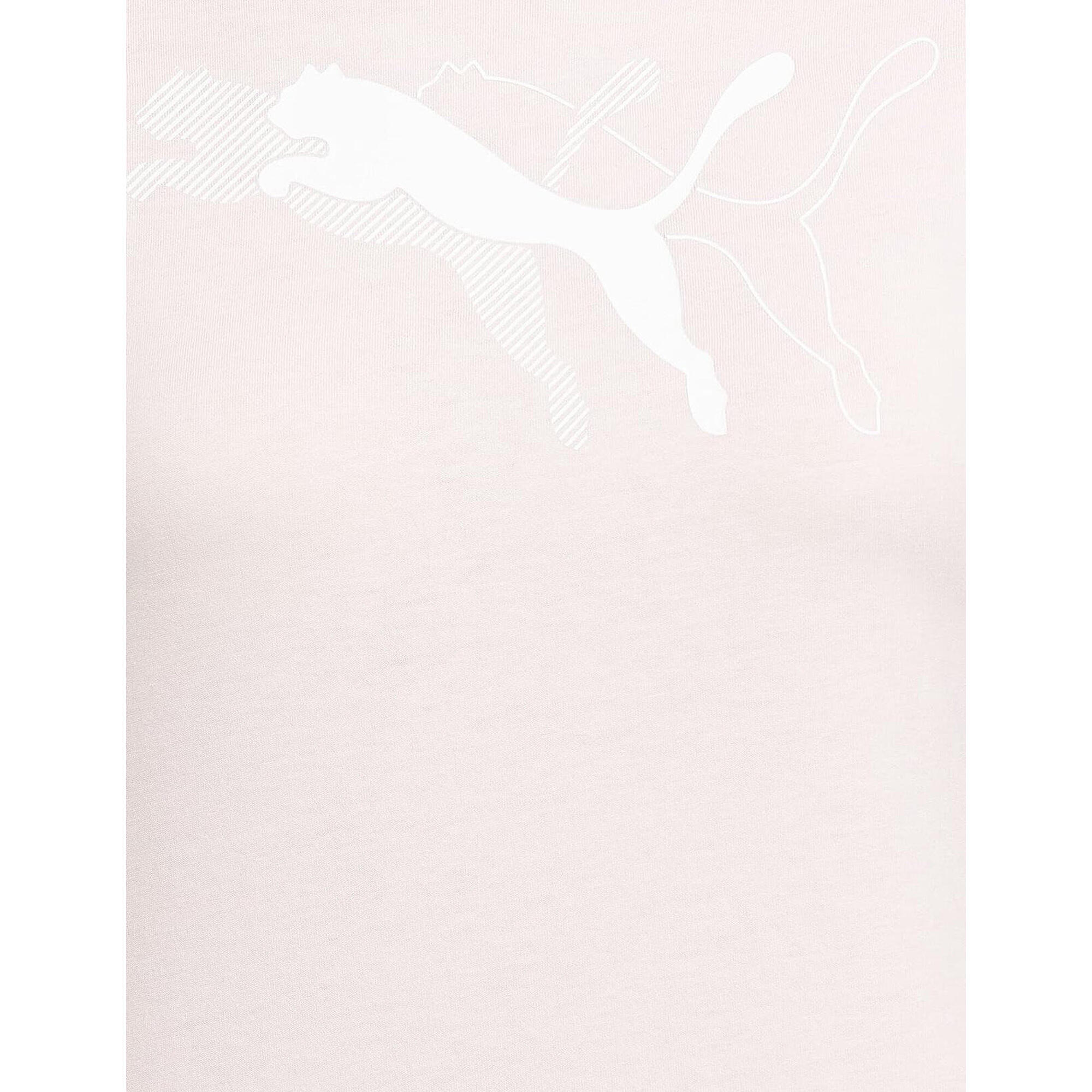 Power Graphic Tee/Chalk Pink